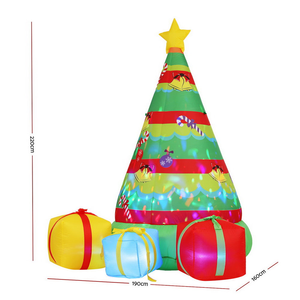2.2M Decorative Christmas Tree LED Inflatable - Homecoze