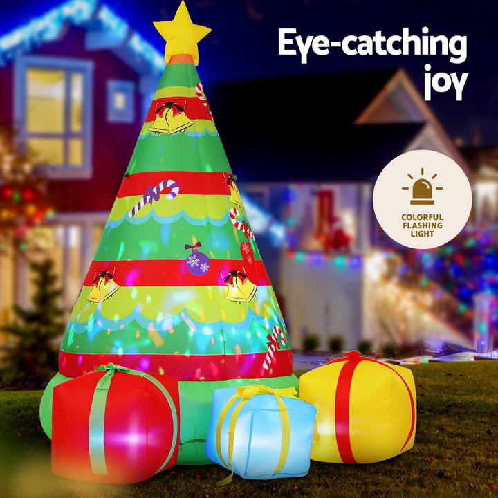 2.2M Decorative Christmas Tree LED Inflatable - Homecoze