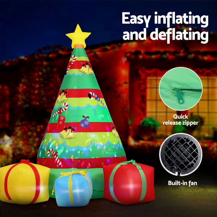 2.2M Decorative Christmas Tree LED Inflatable - Homecoze