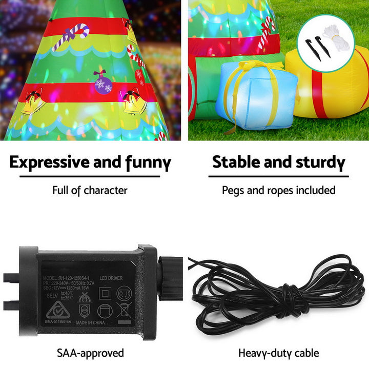 2.2M Decorative Christmas Tree LED Inflatable - Homecoze