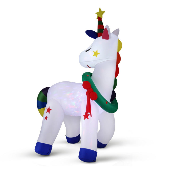 1.8m Unicorn LED Christmas Inflatable - Homecoze