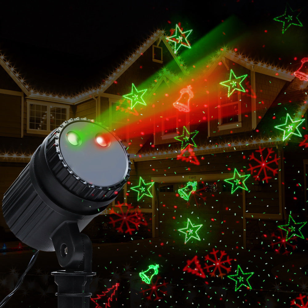 Christmas Laser Light Projector - Red & Green
