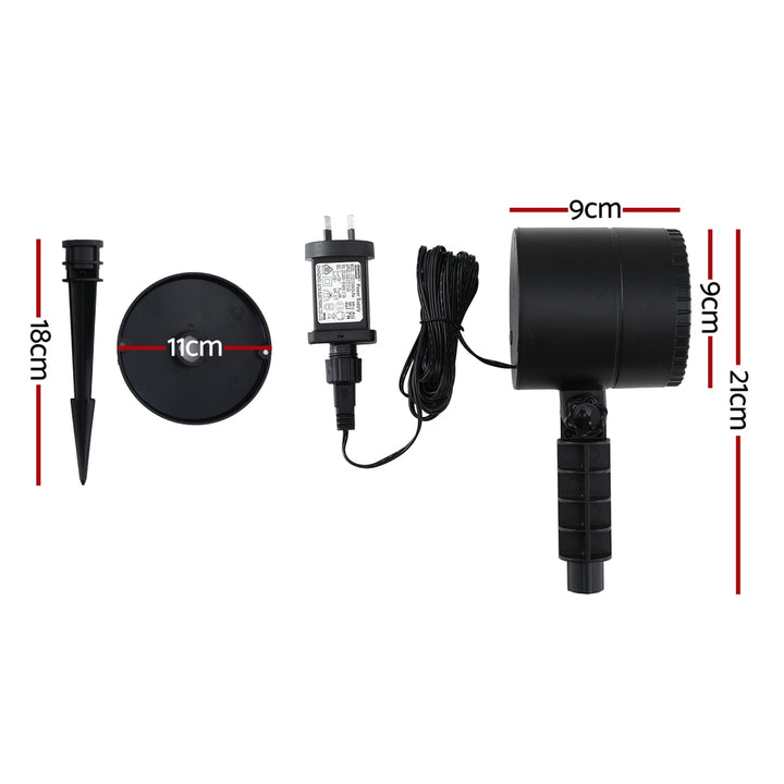 Jingle Jollys Christmas Lights Laser Light Snowflake Projector Indoor Outdoor - Homecoze