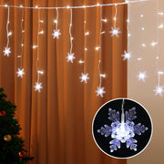 6m Christmas Icicle Lights 160 LED - Cool White - Homecoze