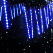 7m Christmas Icicle Shower Lights 288 LED - Blue - Homecoze