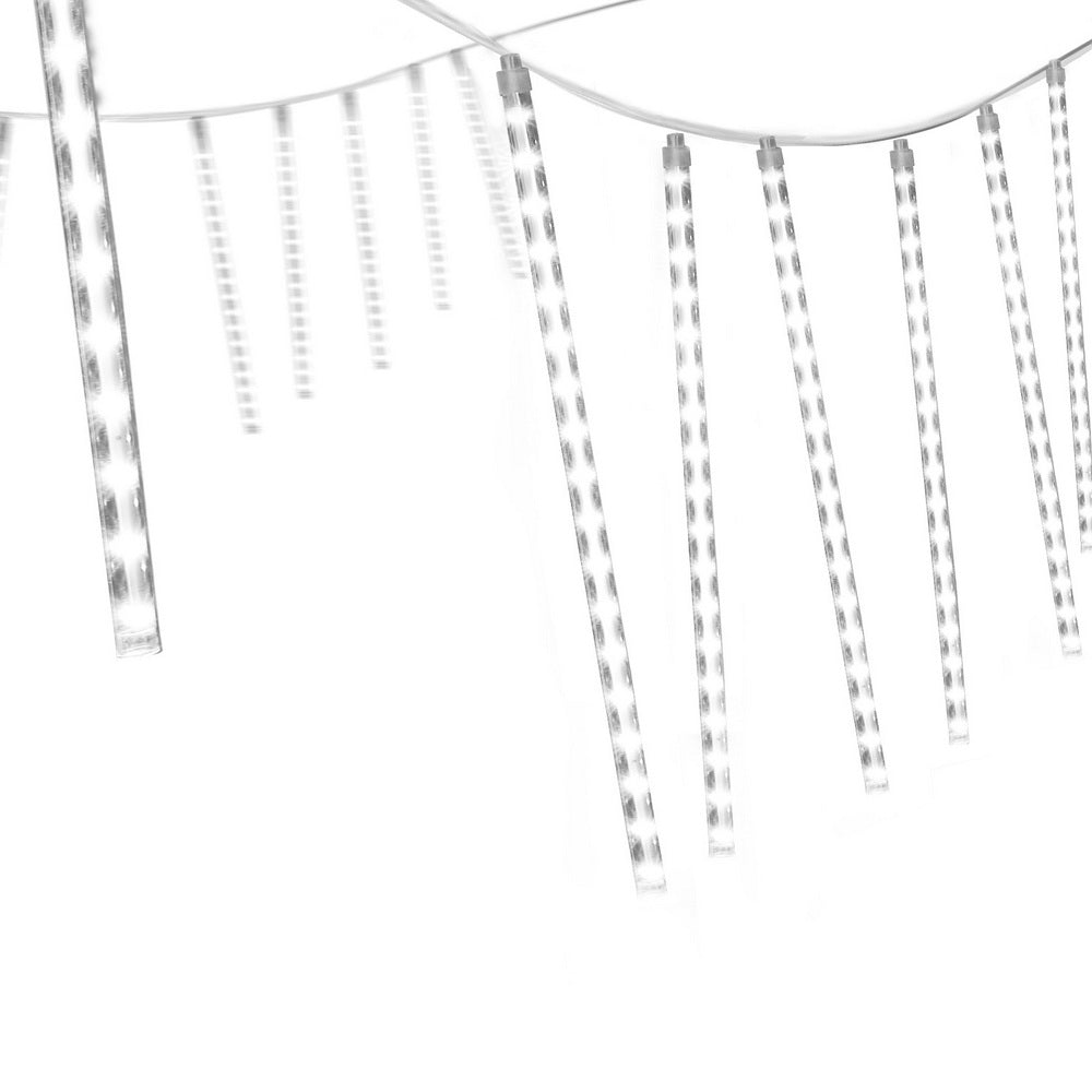 Jingle Jollys 7M Christmas Lights Shower Light 288 LED Icicle Falling Metor - Homecoze