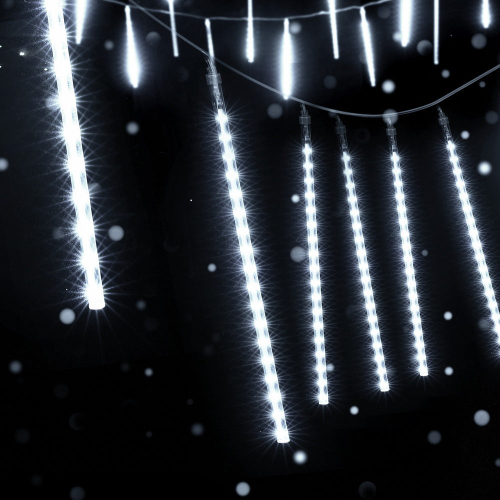 Jingle Jollys 7M Christmas Lights Shower Light 288 LED Icicle Falling Metor - Homecoze