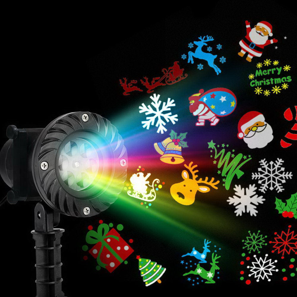 Christmas Projector Light 12 Designs - Multicolour