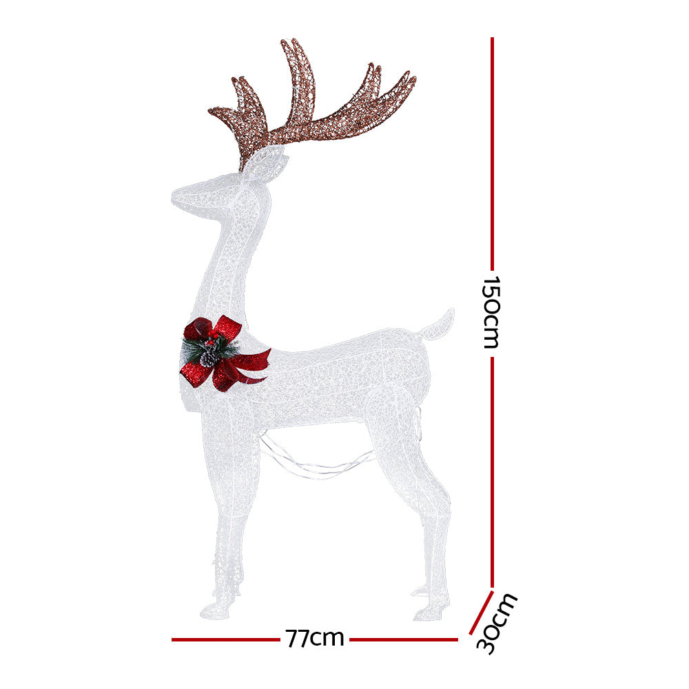 150cm Reindeer 3D Christmas Motif Light LED - Homecoze