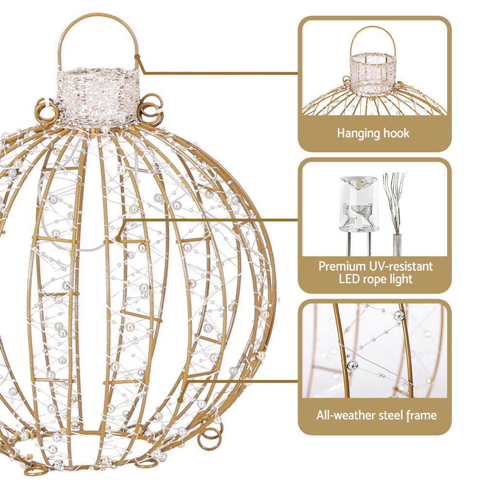 3 PC Christmas Baubles 3D Motif Lights LED - Homecoze