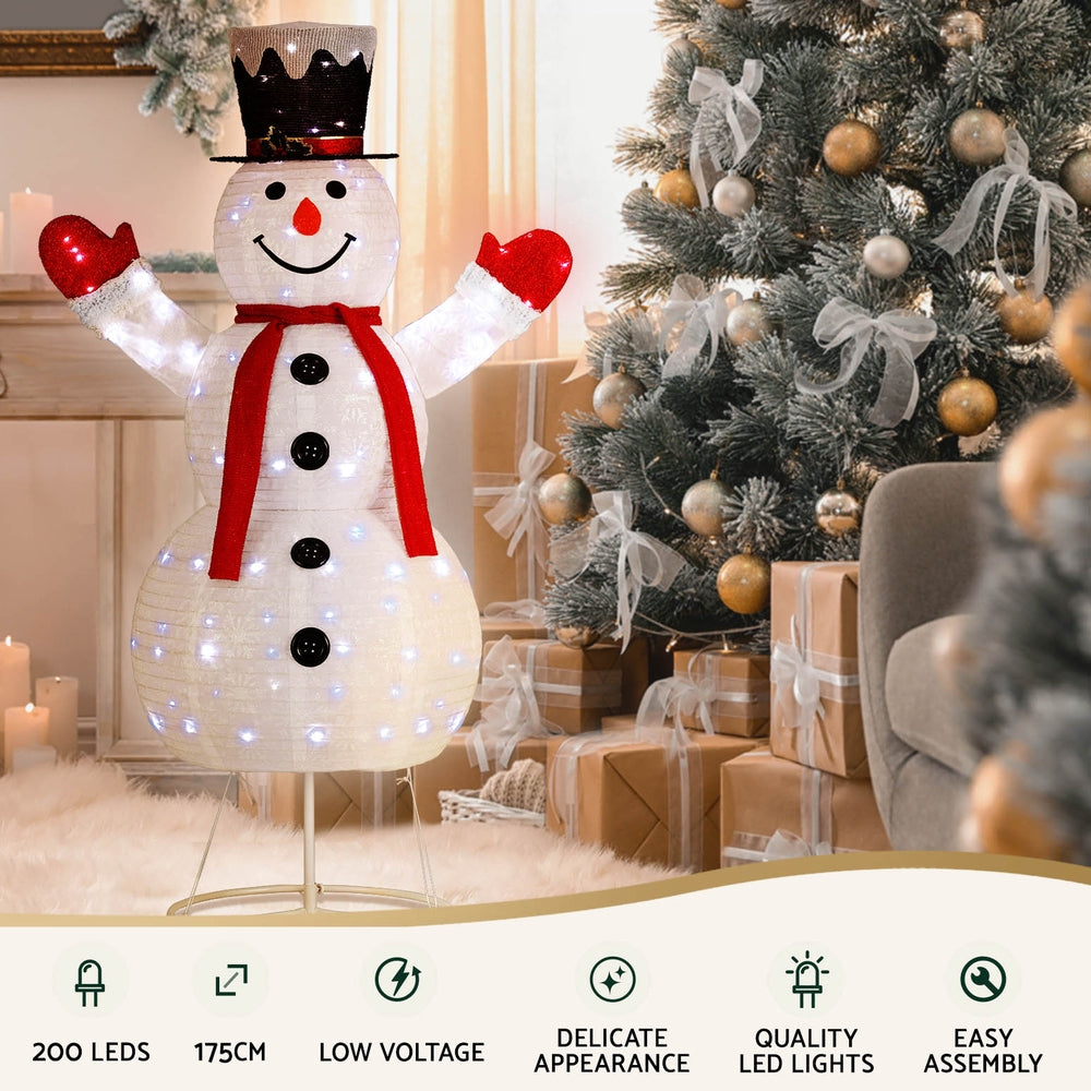 175cm Snowman 3D Christmas Motif Light LED