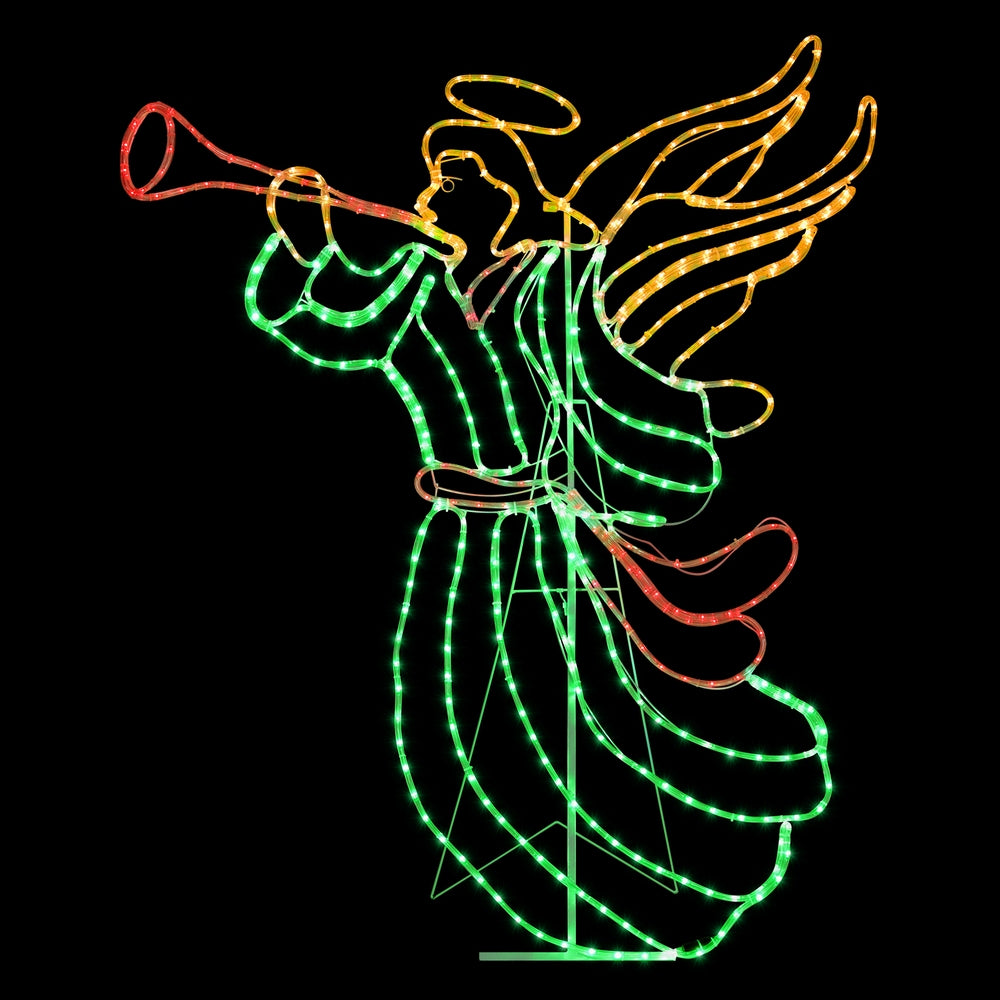 144cm Christmas Angel LED Motif Lights - Homecoze