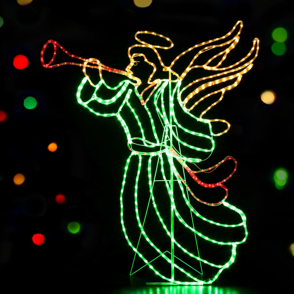 144cm Christmas Angel LED Motif Lights - Homecoze