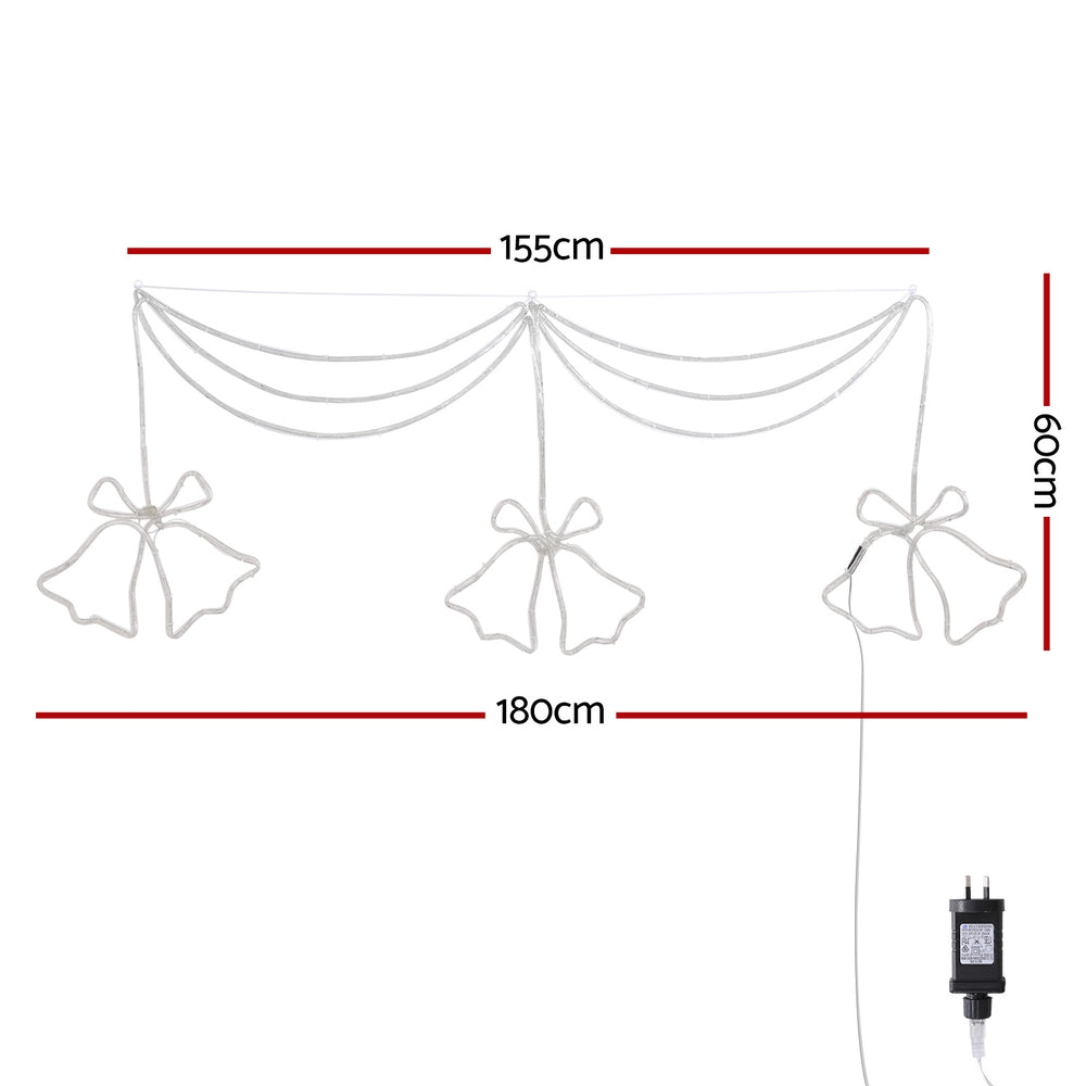 60cm Christmas Bells Motif Lights - Homecoze