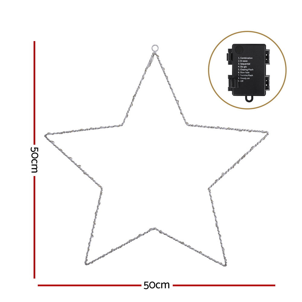 50cm Star LED Christmas Motif Light - Warm White
