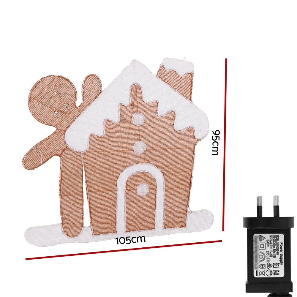 95cm Gingerbread Christmas Motif Lights - Homecoze