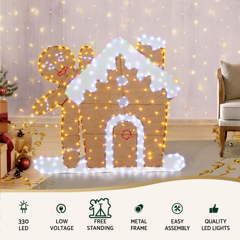 95cm Gingerbread Christmas Motif Lights - Homecoze