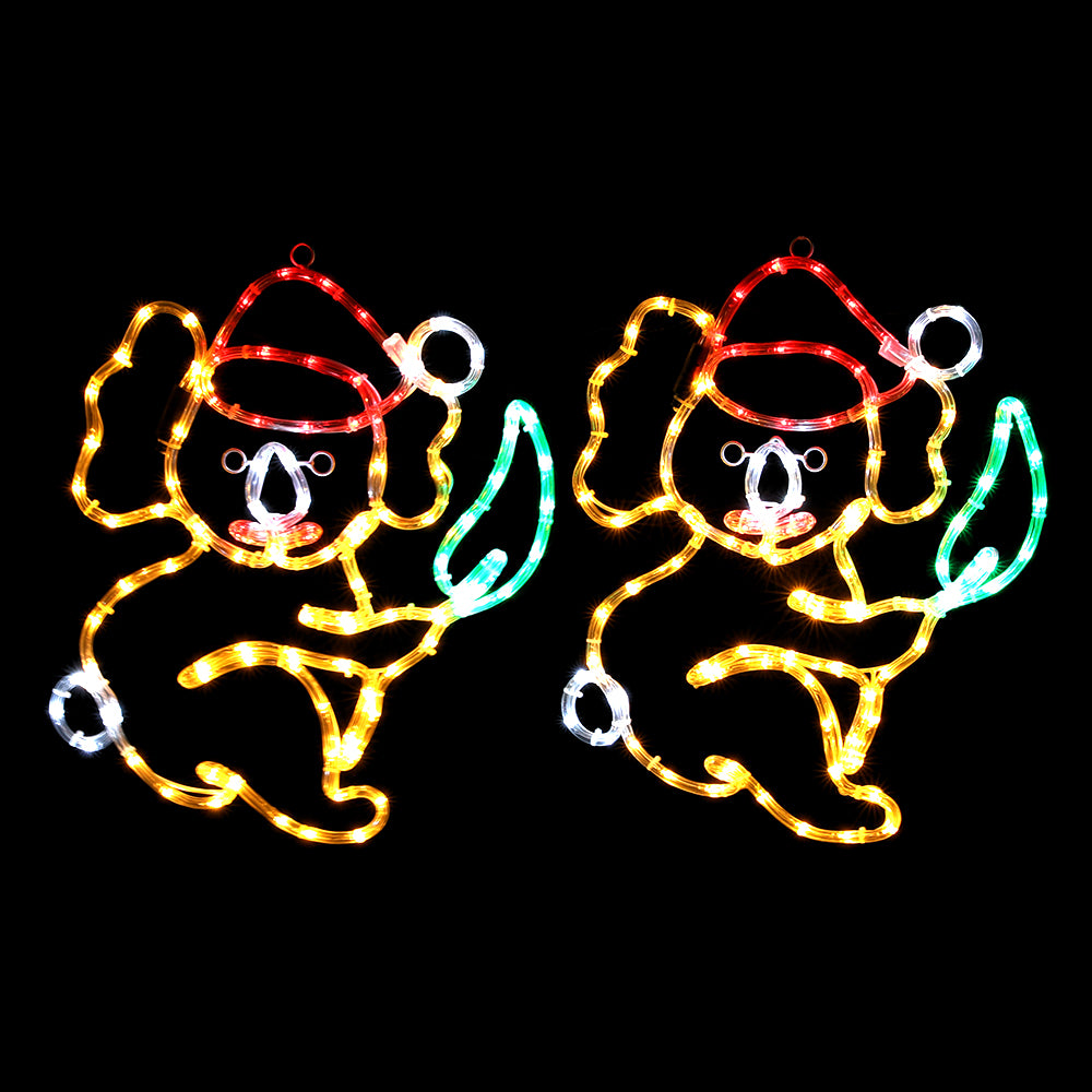 48cm Christmas Koalas LED Motif Lights - Homecoze