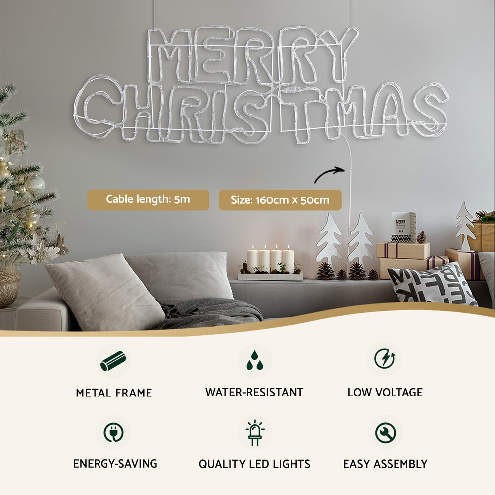 50cm Merry Christmas LED Motif Lights - Homecoze