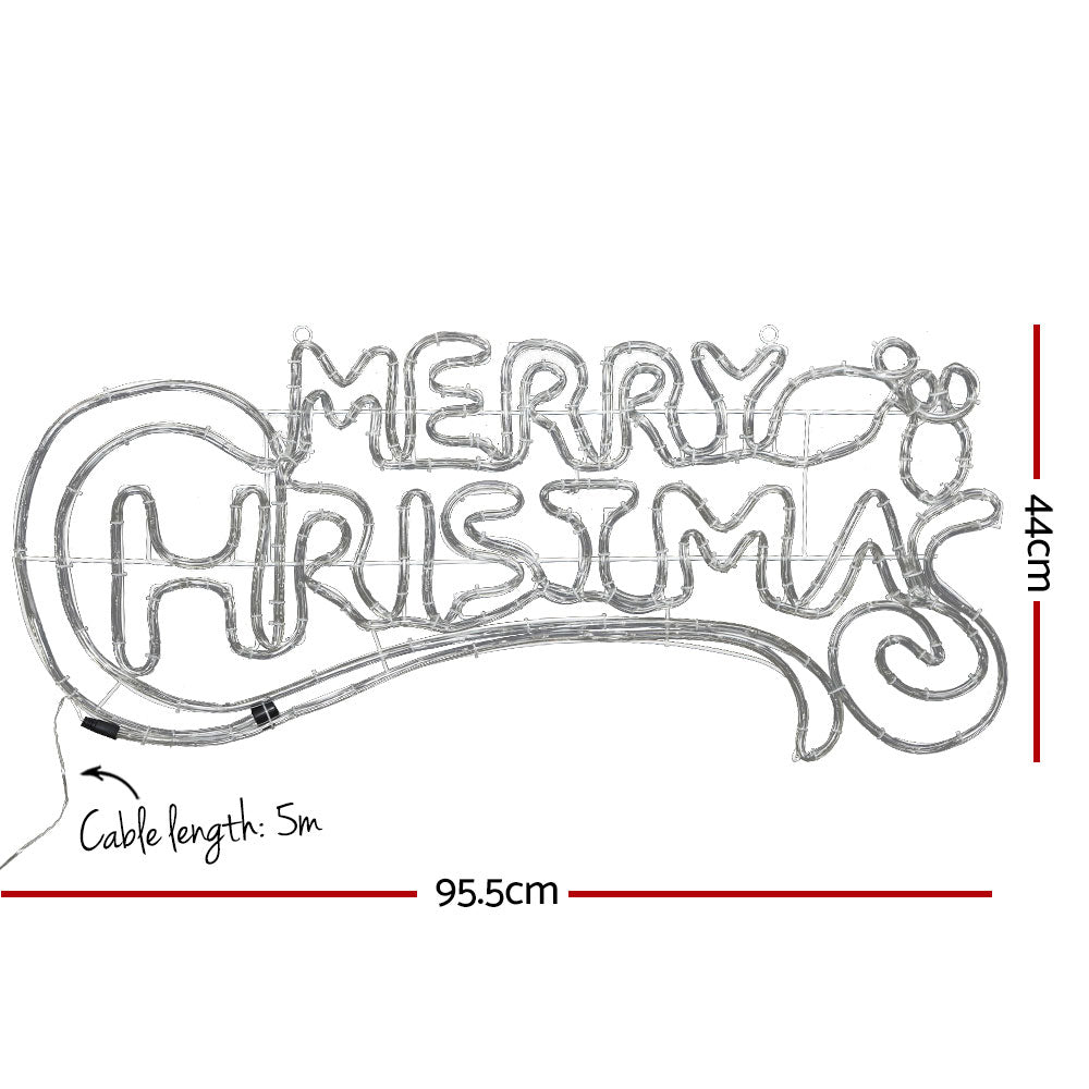 96cm Merry Christmas LED Motif Light - Homecoze