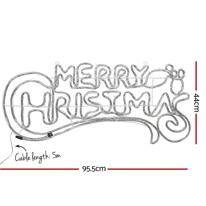 96cm Merry Christmas LED Motif Light - Homecoze