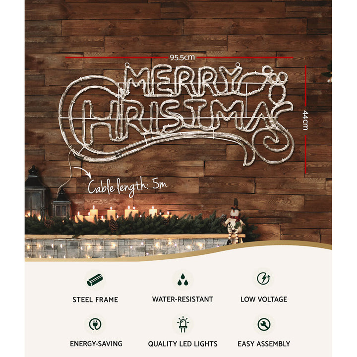 96cm Merry Christmas LED Motif Light - Homecoze