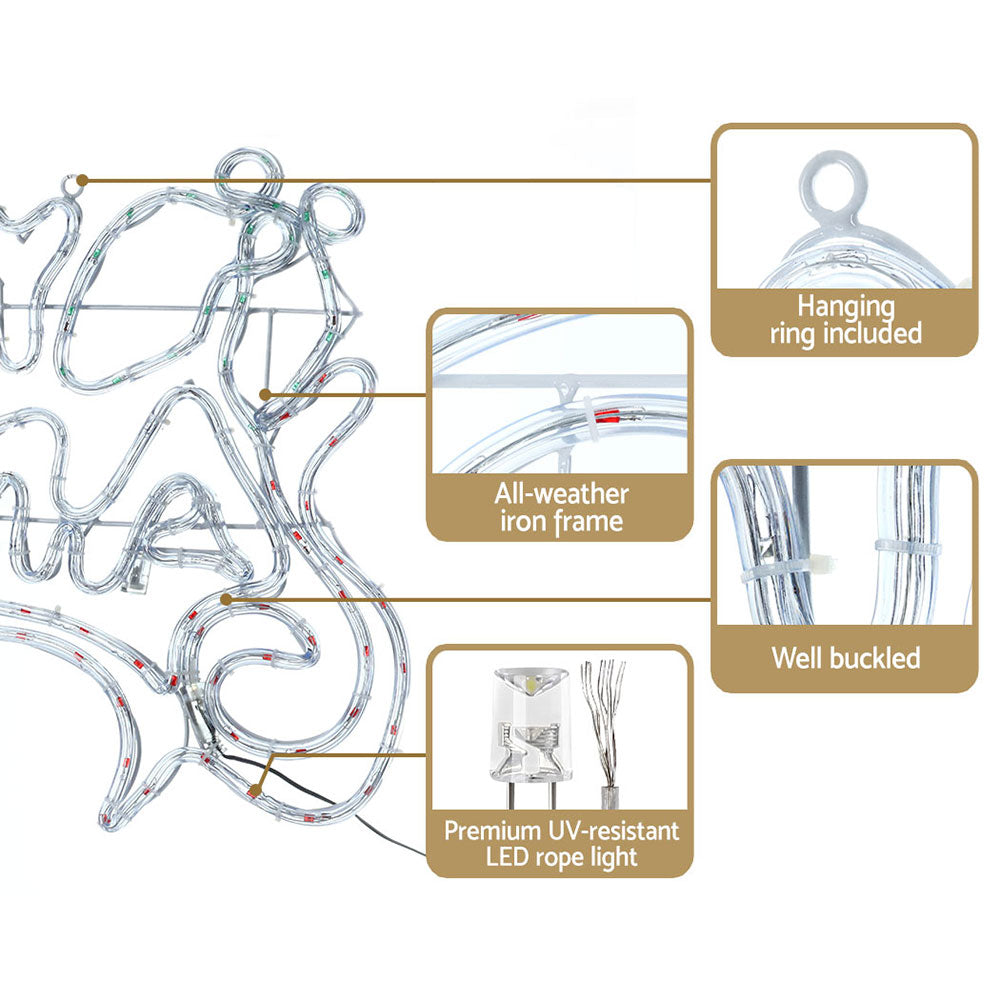96cm Merry Christmas LED Motif Light - Homecoze