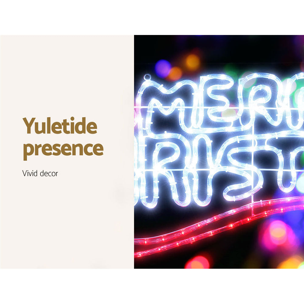 96cm Merry Christmas LED Motif Light - Homecoze