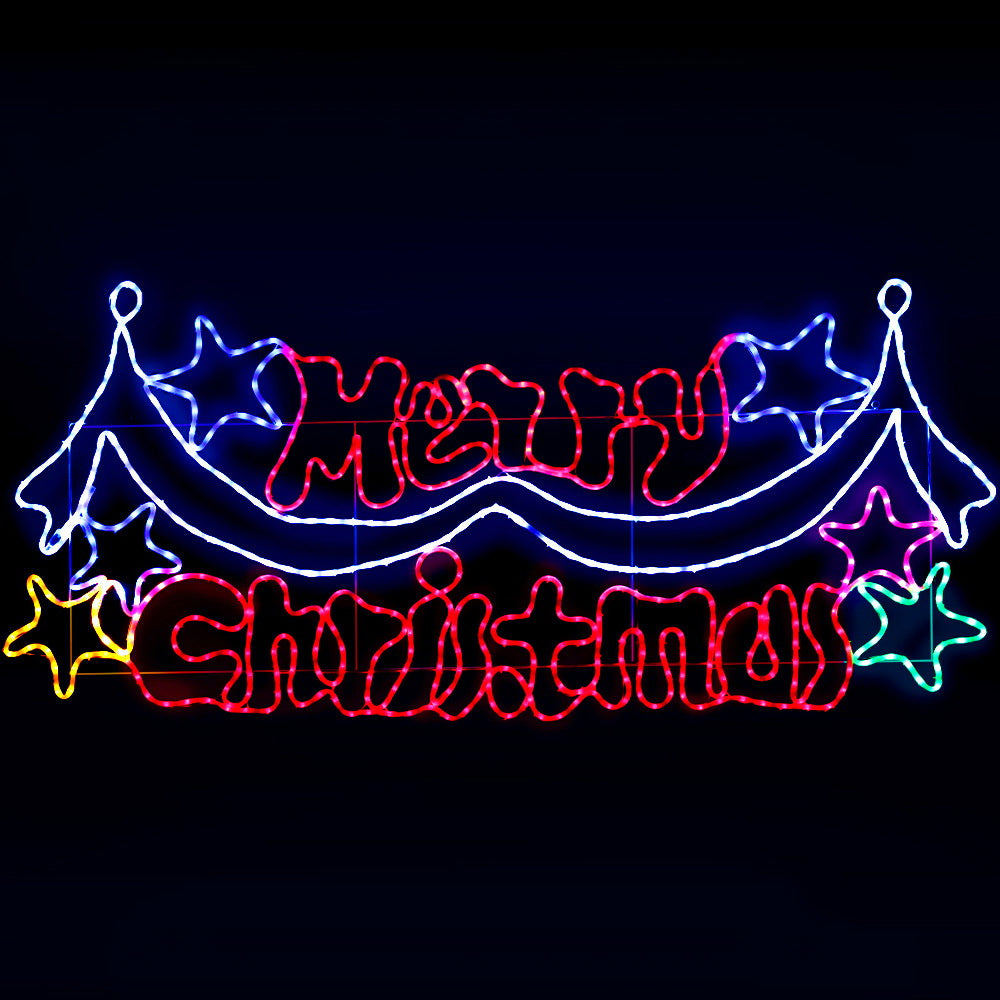 96cm Merry Christmas LED Motif Lights - Homecoze