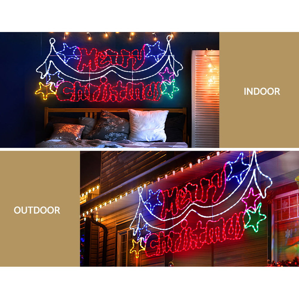 96cm Merry Christmas LED Motif Lights - Homecoze