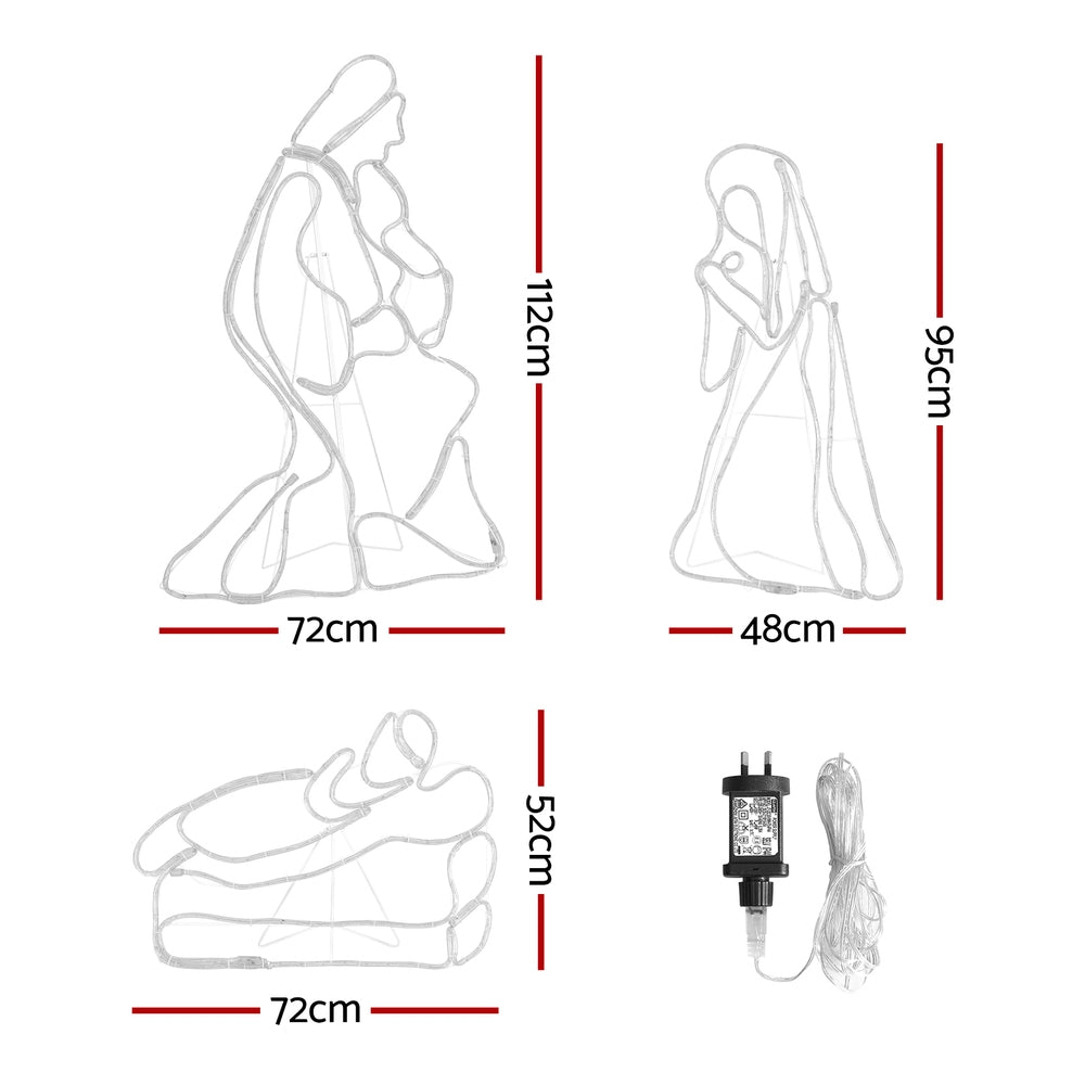 112cm Nativity Scene LED Motif Lights - Homecoze