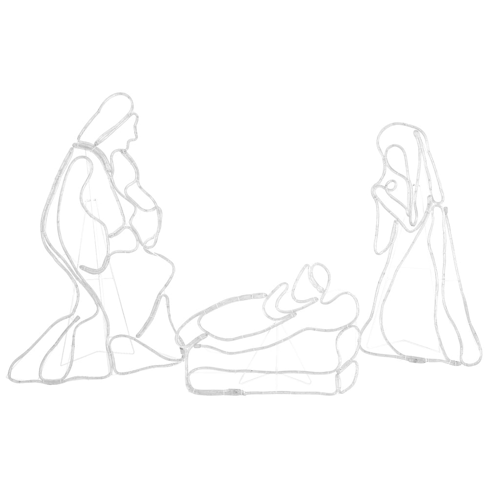 112cm Nativity Scene LED Motif Lights - Homecoze