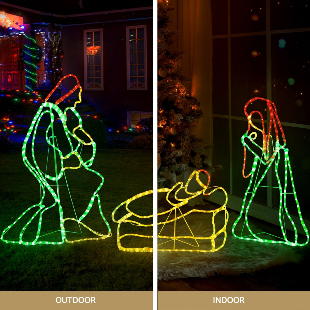 112cm Nativity Scene LED Motif Lights - Homecoze