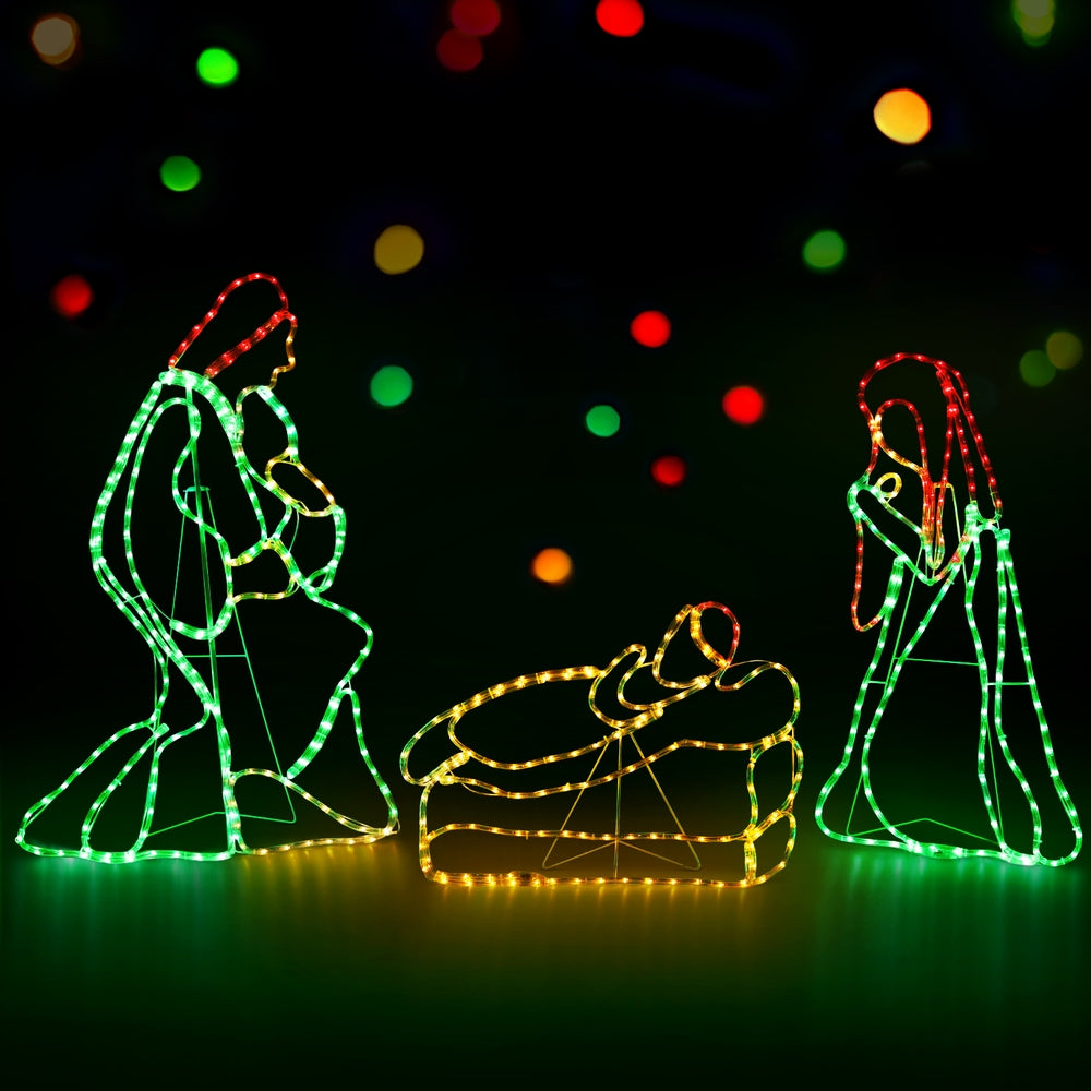 112cm Nativity Scene LED Motif Lights - Homecoze