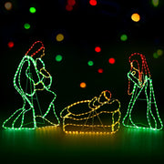 112cm Nativity Scene LED Motif Lights - Homecoze