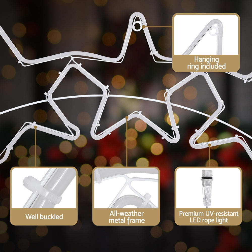 40cm Christmas Stars LED Motif Lights - Homecoze