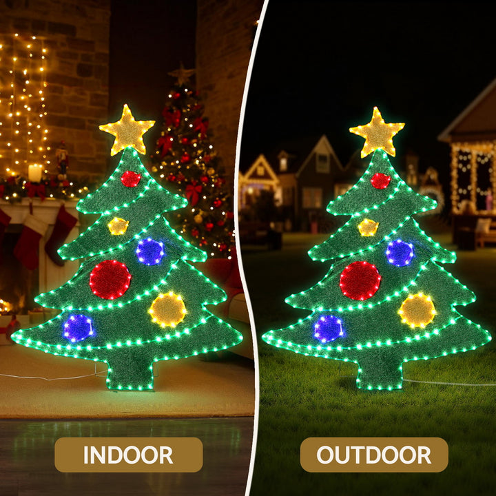 Jingle Jollys Christmas Lights 150cm Motif 220 LED Rope Light Outdoor Decoration - Homecoze