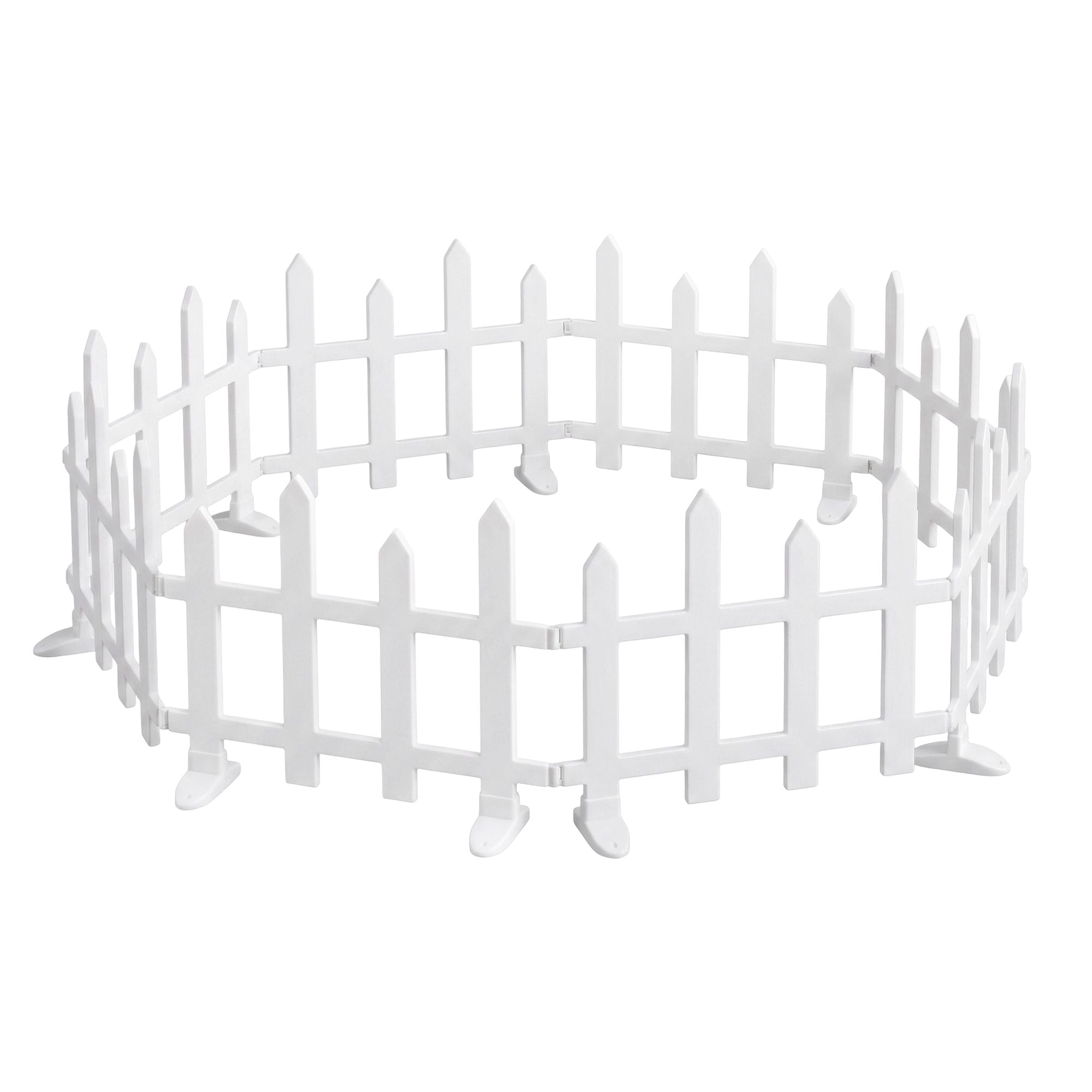 3m Solar LED Christmas Fence Lights 8PC - Warm White