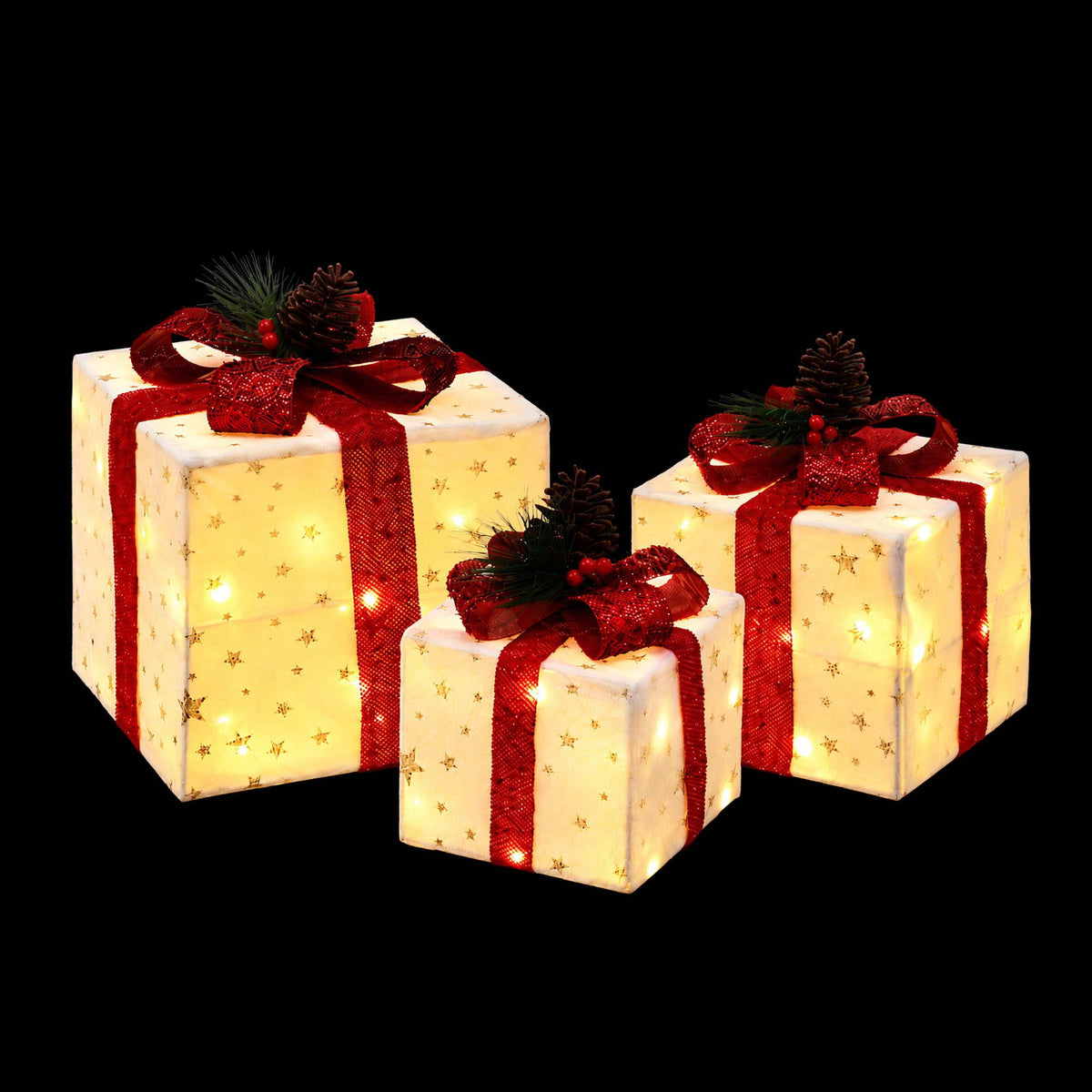 33cm Christmas Presents 3D Battery LED Motif Light