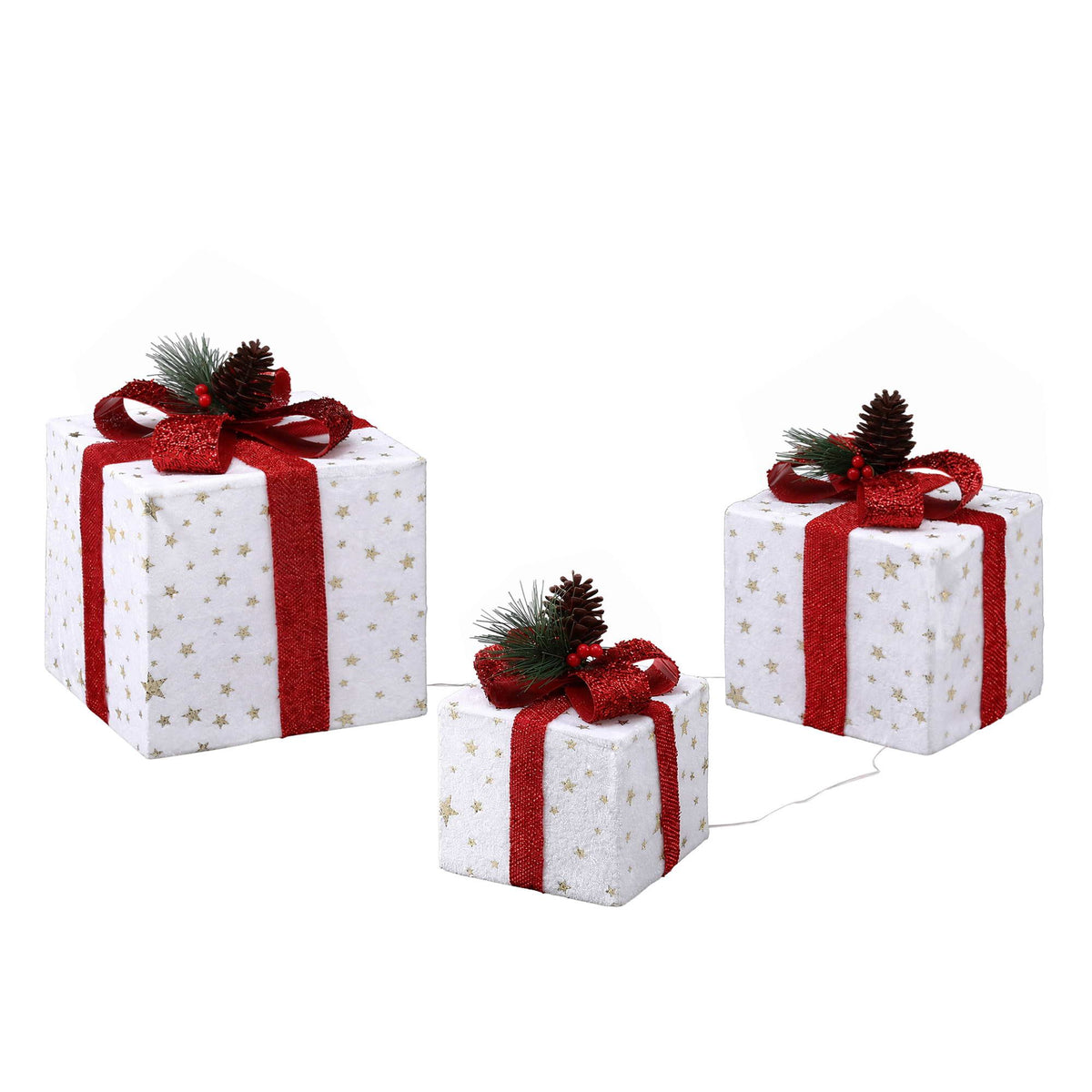 33cm Christmas Presents 3D Battery LED Motif Light