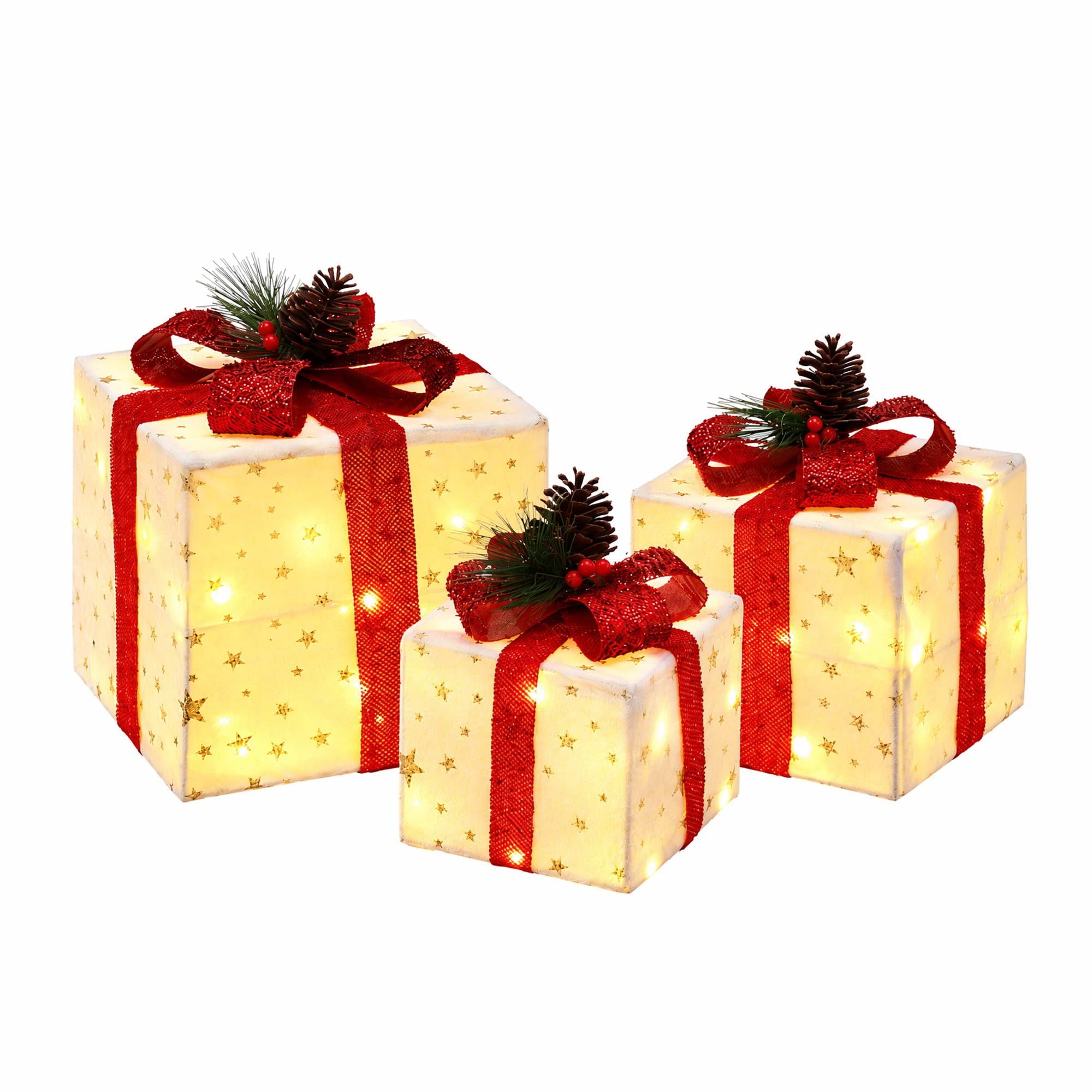 33cm Christmas Presents 3D Battery LED Motif Light