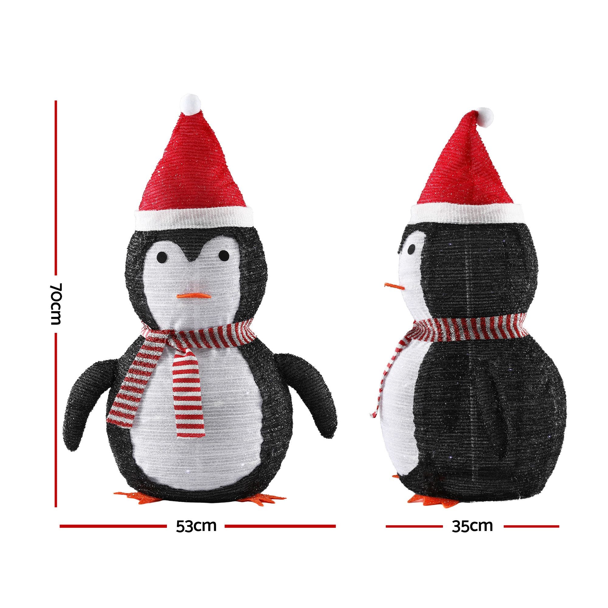 70cm Pop-Up 3D Penguin LED Christmas Motif Light
