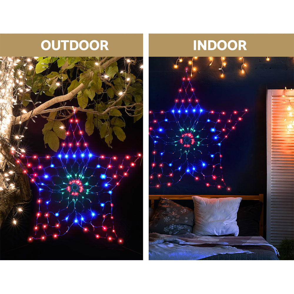 130cm Solar Powered Snowflake LED Christmas Motif Light