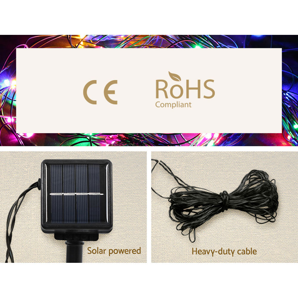 130cm Solar Powered Snowflake LED Christmas Motif Light