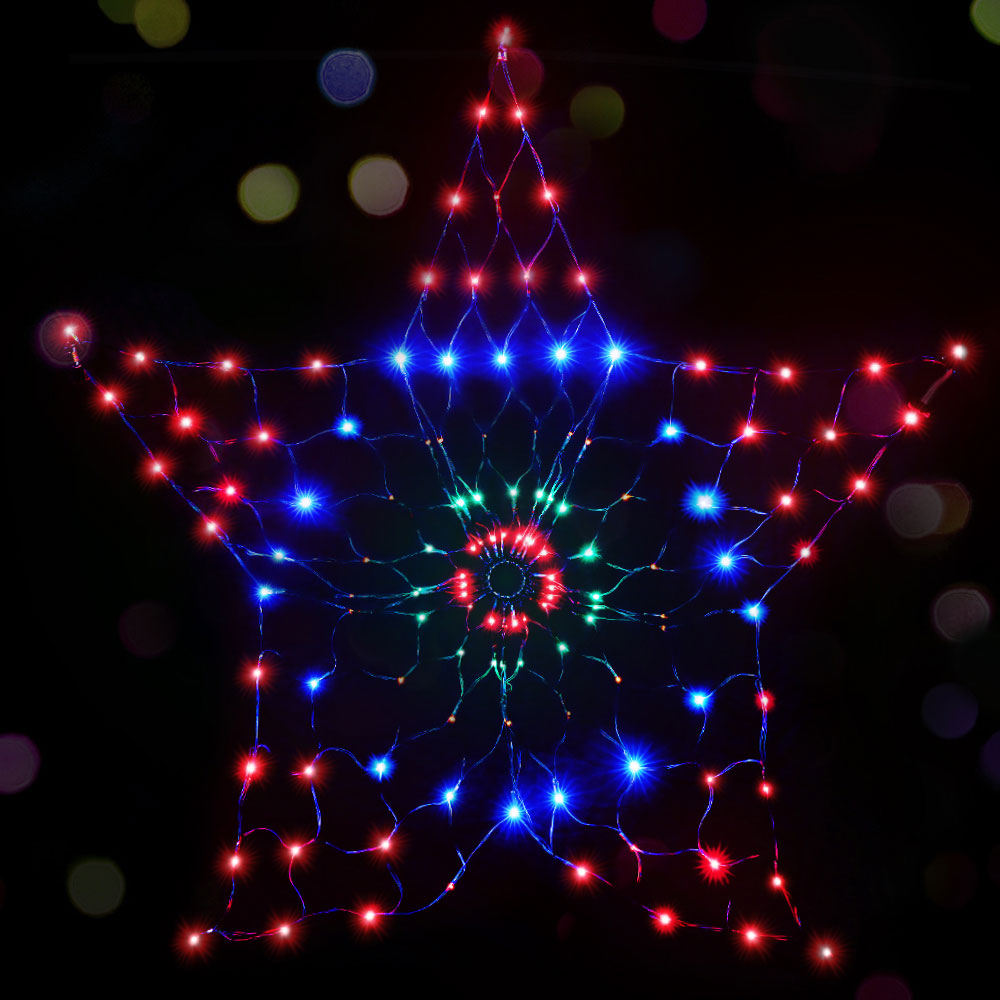 130cm Solar Powered Snowflake LED Christmas Motif Light