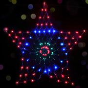 130cm Solar Powered Snowflake LED Christmas Motif Light