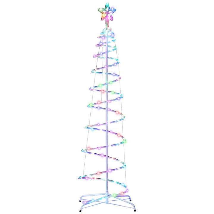 Jingle Jollys Christmas Tree 1.8m 100 RGB LED Rope Lights Xmas Trees Decoration - Homecoze