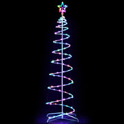 Jingle Jollys Christmas Tree 1.8m 100 RGB LED Rope Lights Xmas Trees Decoration - Homecoze