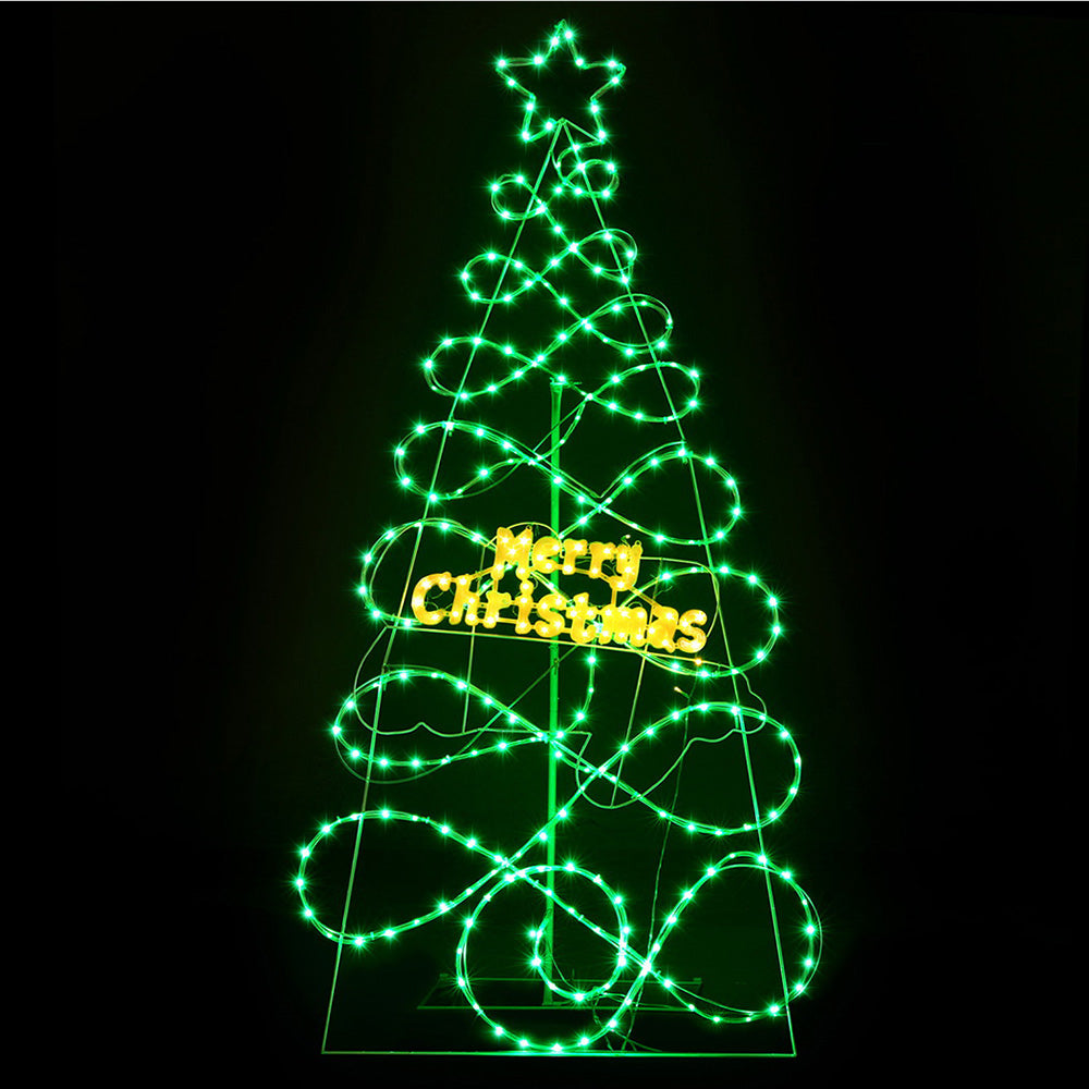 1.7m Christmas Tree RGB LED Motif Lights with Remote - Homecoze