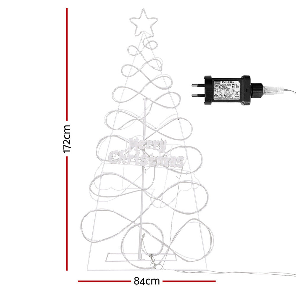 1.7m Christmas Tree RGB LED Motif Lights with Remote - Homecoze